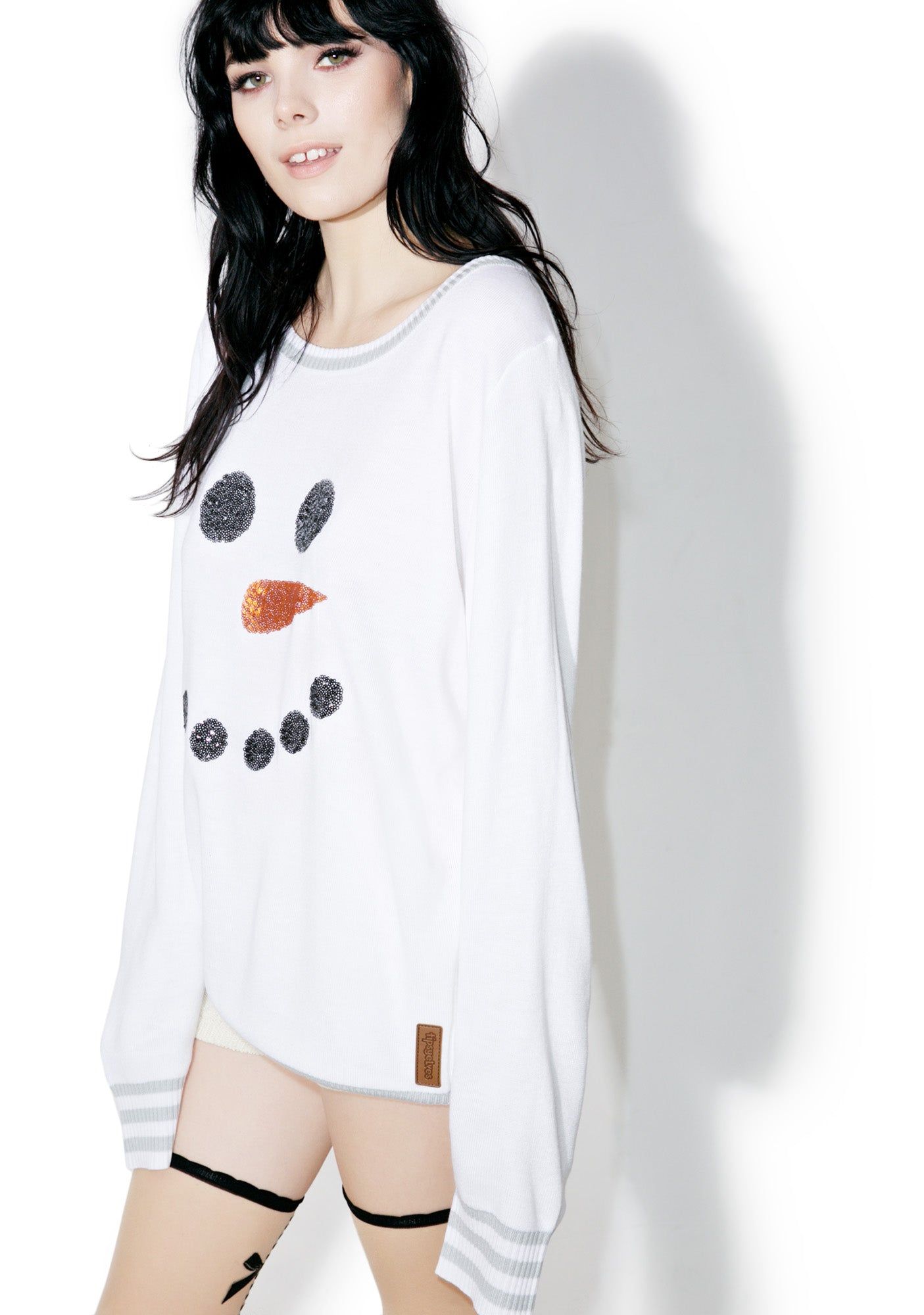 Snowman Face Sweater sold by Dolls Kill product image thumbnail 3