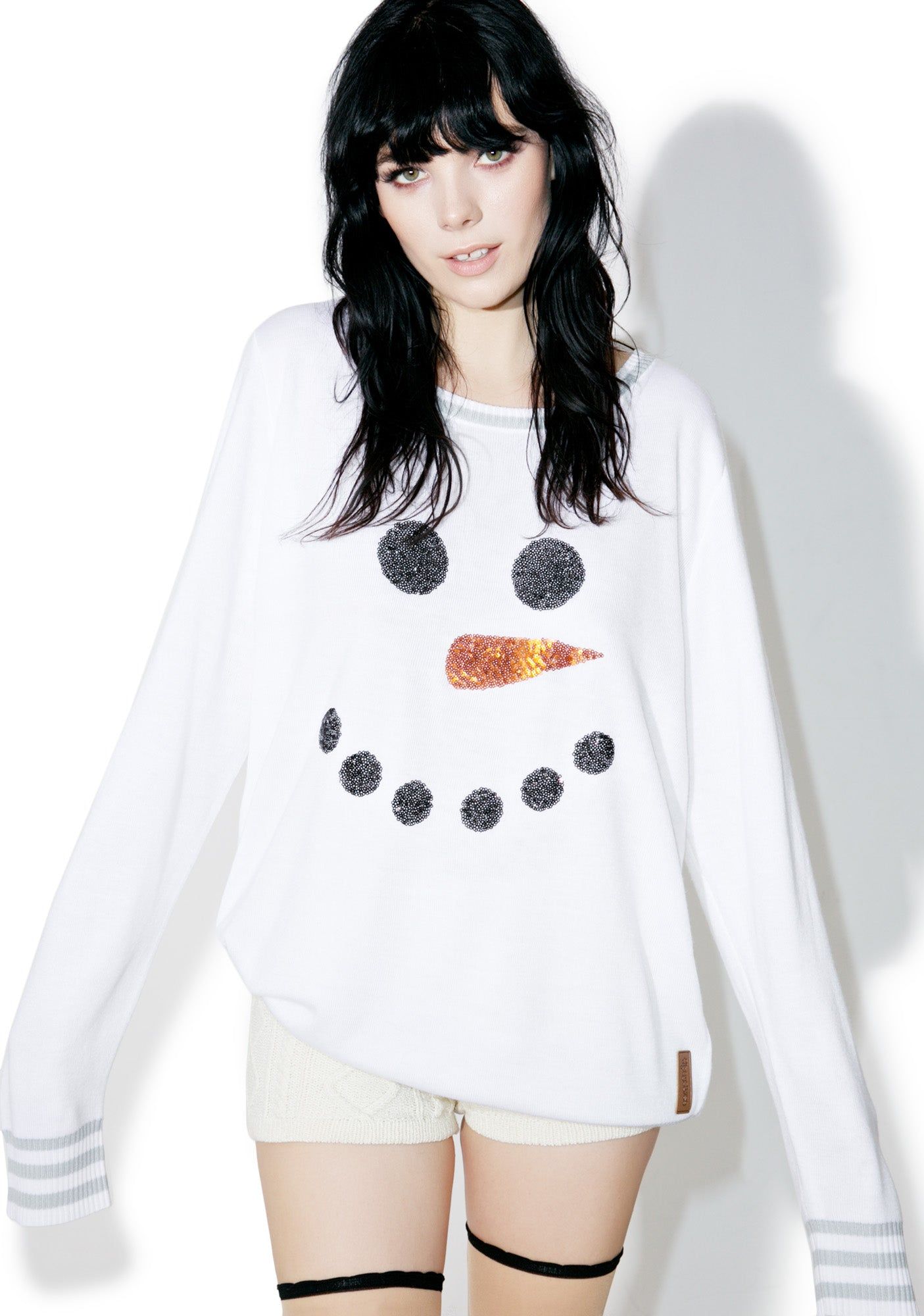 Snowman Face Sweater sold by Dolls Kill product image thumbnail 4