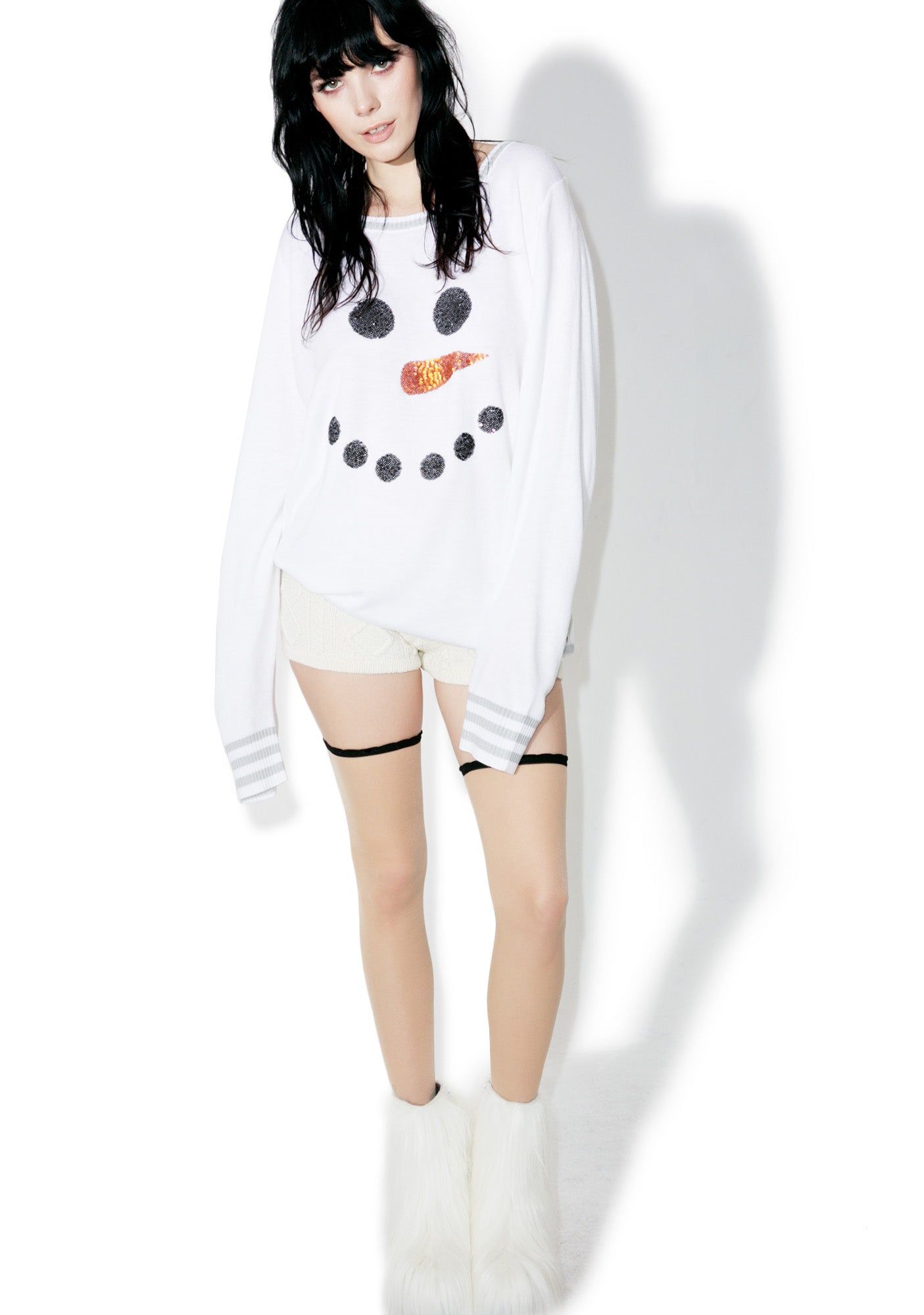 Snowman Face Sweater sold by Dolls Kill product image thumbnail 5