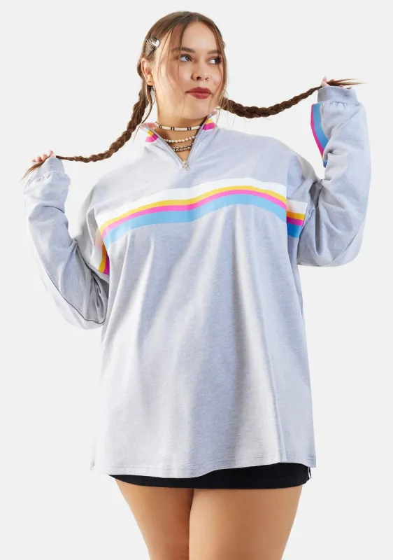 Plus Follow My Lead Striped Tee sold by Dolls Kill