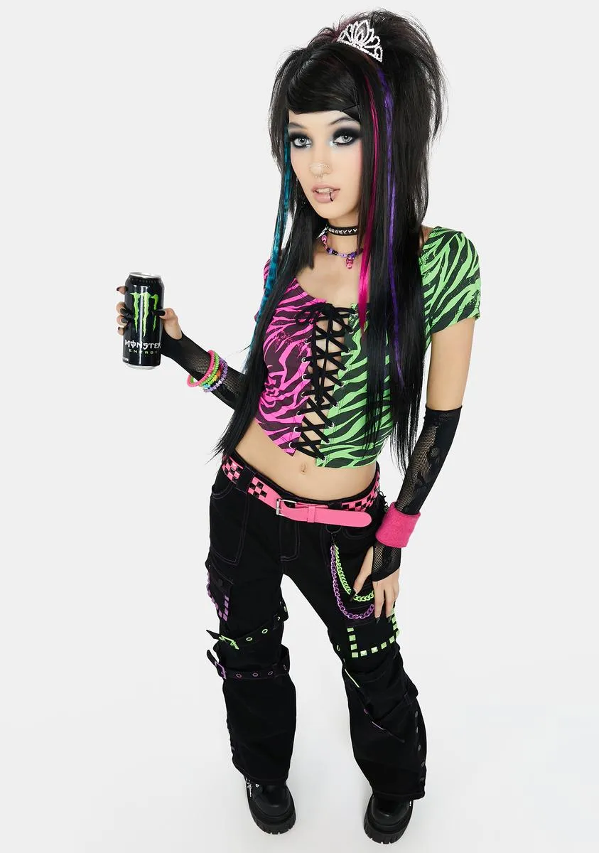 Drop A Heart Two Tone Top sold by Dolls Kill product image thumbnail 3