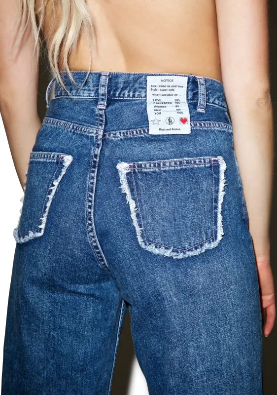 Damaged Denim Jeans sold by Dolls Kill