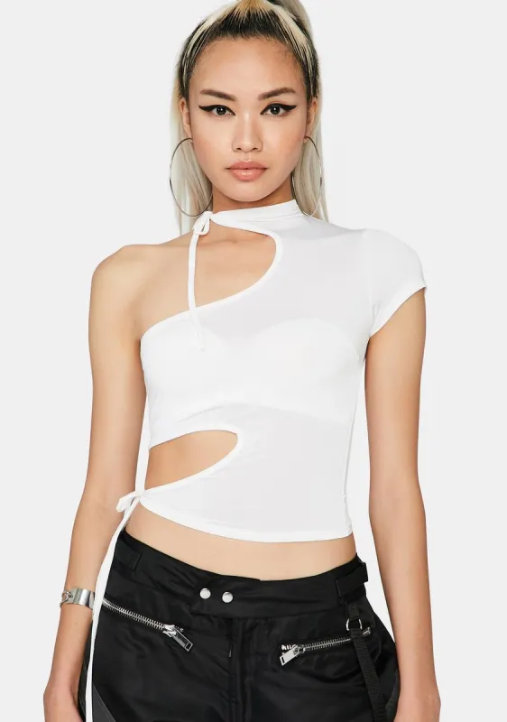 Abstract Feelings Cut-Out Top sold by Dolls Kill