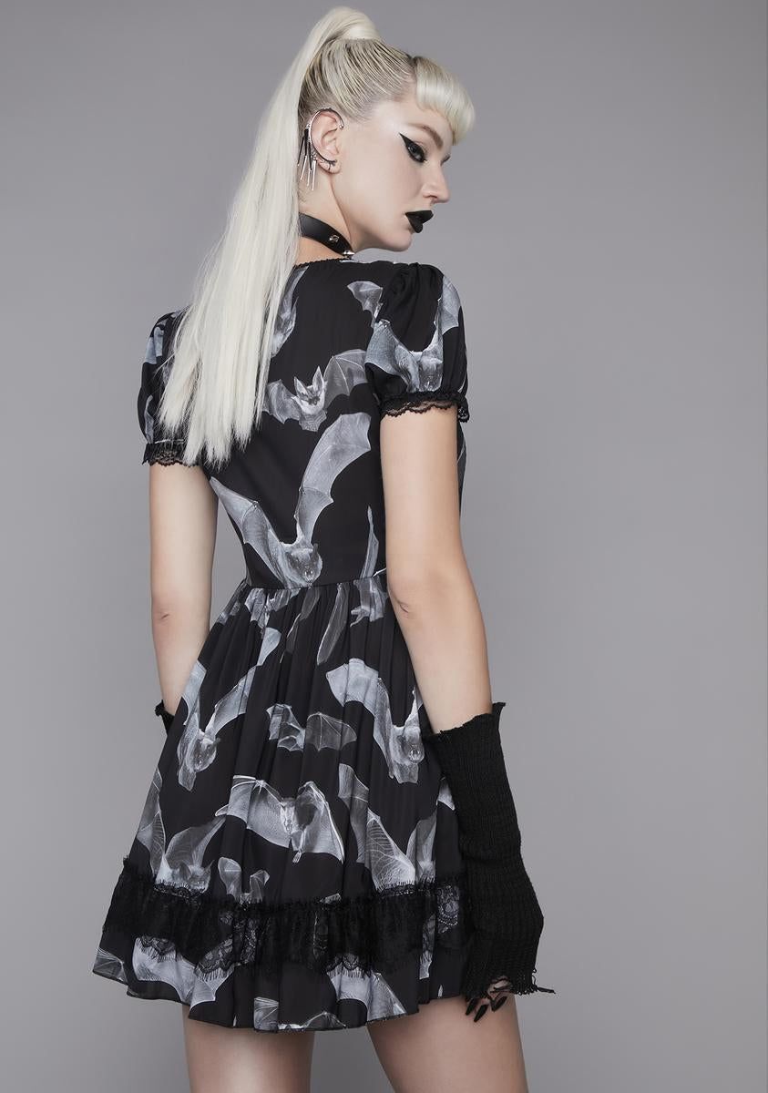 Deadly Echo Chiffon Babydoll Dress sold by Dolls Kill product image thumbnail 4