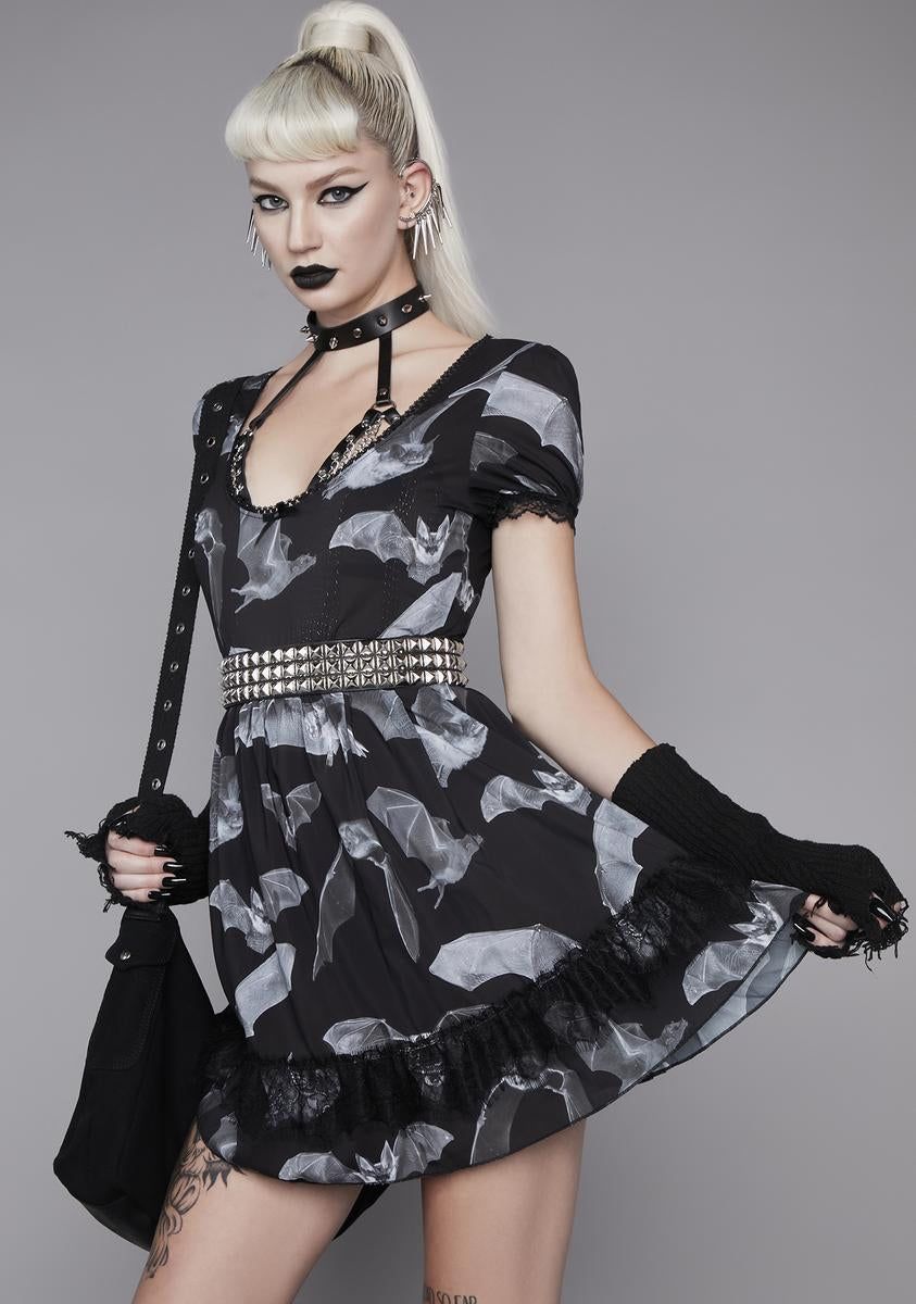 Deadly Echo Chiffon Babydoll Dress sold by Dolls Kill product image thumbnail 2
