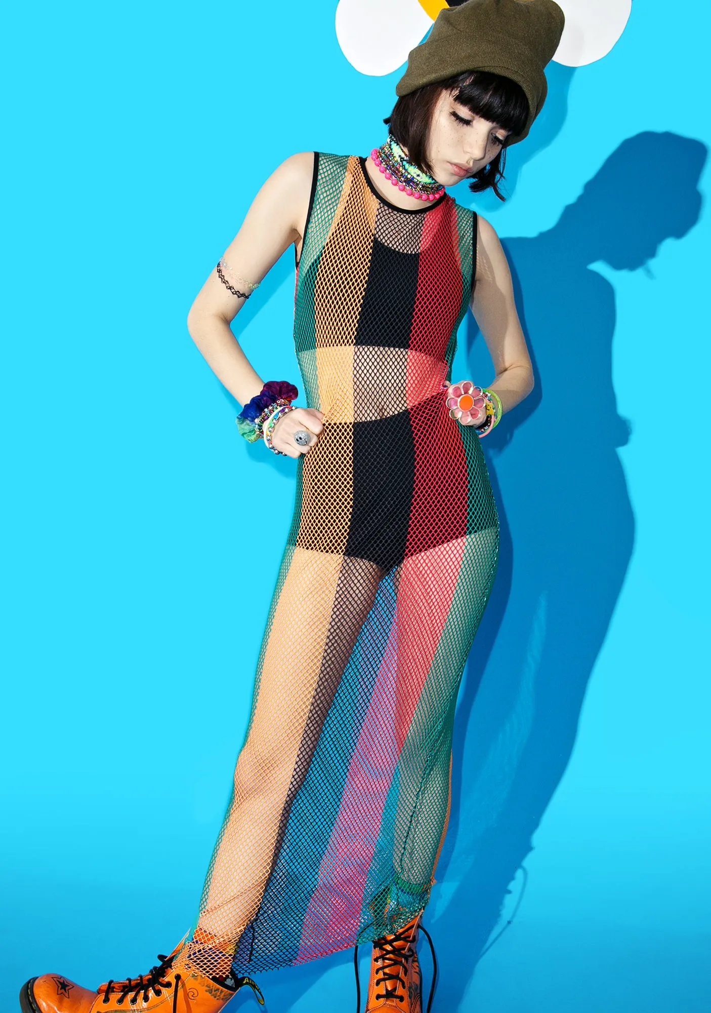 Kingston Mesh Maxi Dress sold by Dolls Kill product image thumbnail 5