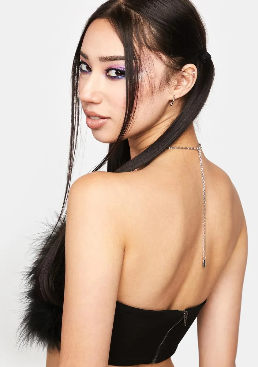 Trista Faux Fur Top sold by Dolls Kill product image thumbnail 4