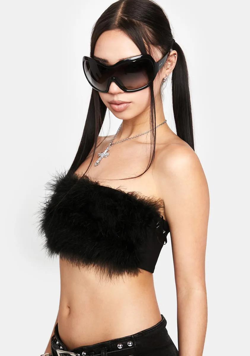 Trista Faux Fur Top sold by Dolls Kill product image thumbnail 2