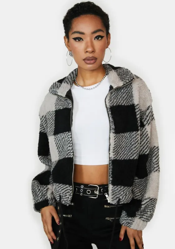 Smoke Get The Phone Plaid Jacket sold by Dolls Kill