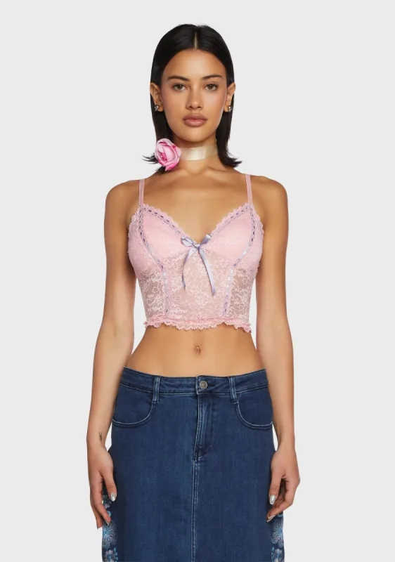 New Morning Cami Top - Pink sold by Dolls Kill
