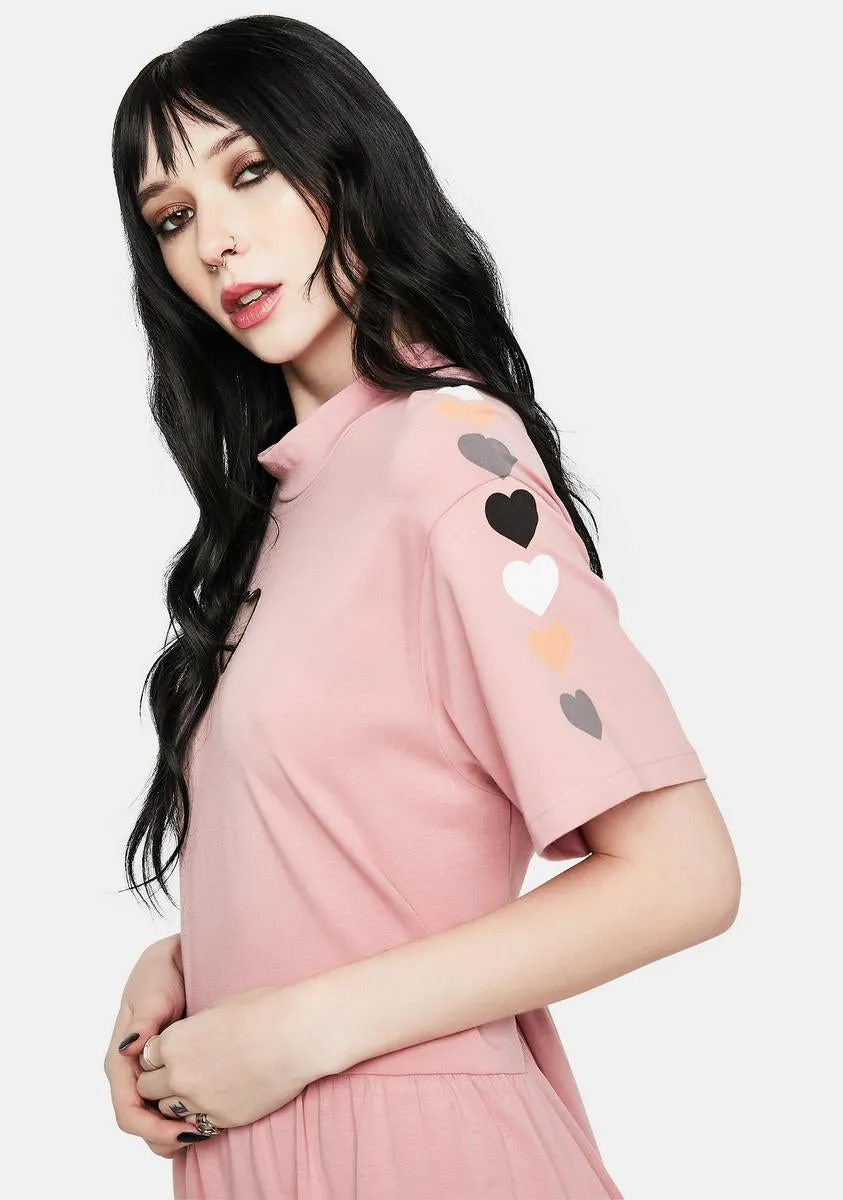 Heart On My Sleeve Smock Dress sold by Dolls Kill product image thumbnail 2