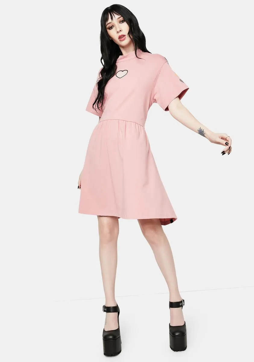 Heart On My Sleeve Smock Dress sold by Dolls Kill product image thumbnail 3