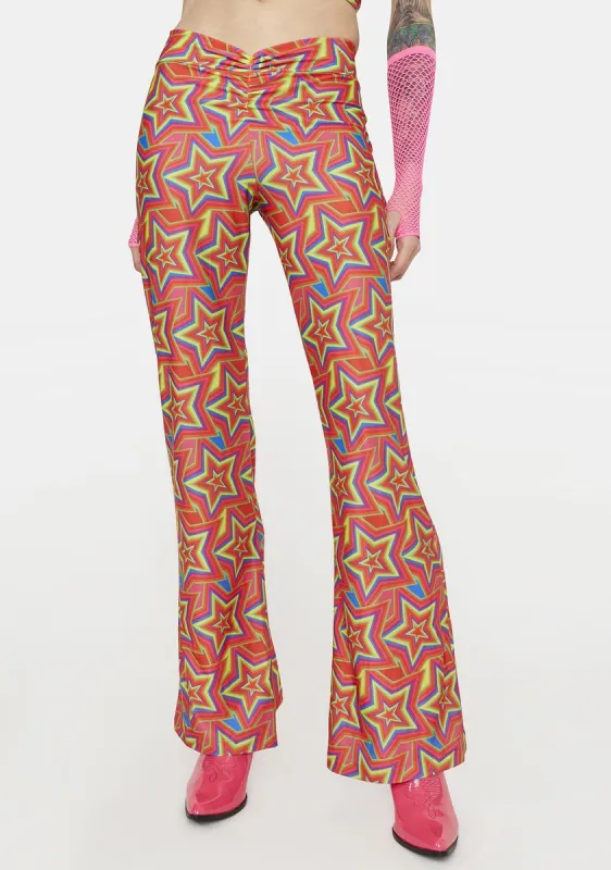 Beyond The Stars Flare Pants sold by Dolls Kill