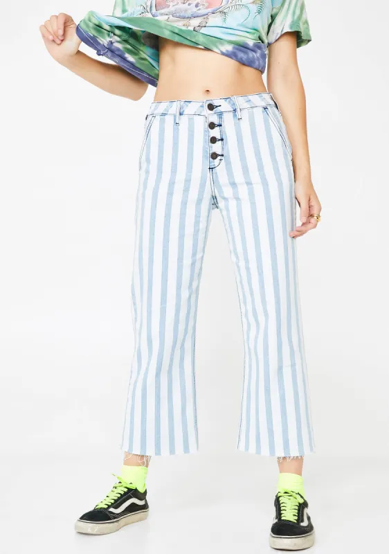 The Nori Wide Leg Denim Jeans sold by Dolls Kill