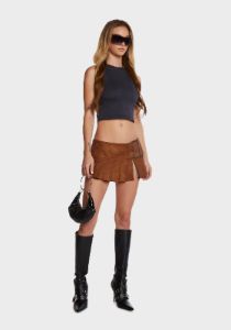 Monlo Vest Top - Blue sold by Dolls Kill