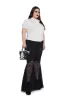 Plus Coveted Darling Poplin Blouse - White sold by Dolls Kill