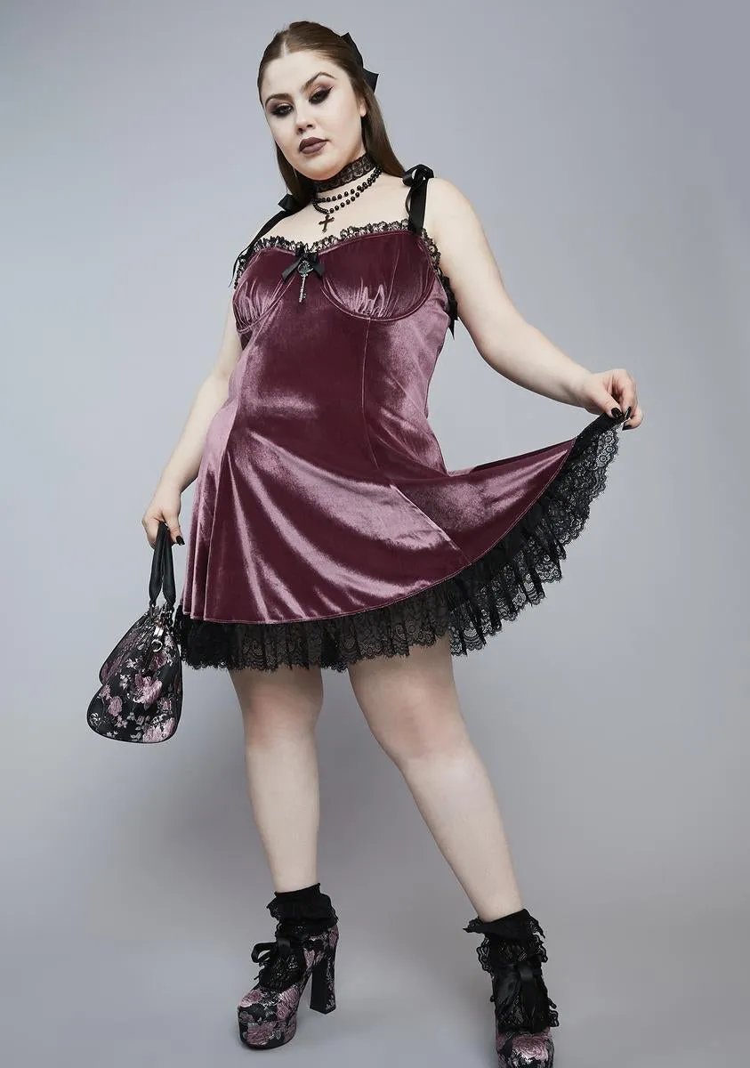 Plus Kiss Blind Faith Velvet Dress sold by Dolls Kill product image thumbnail 3