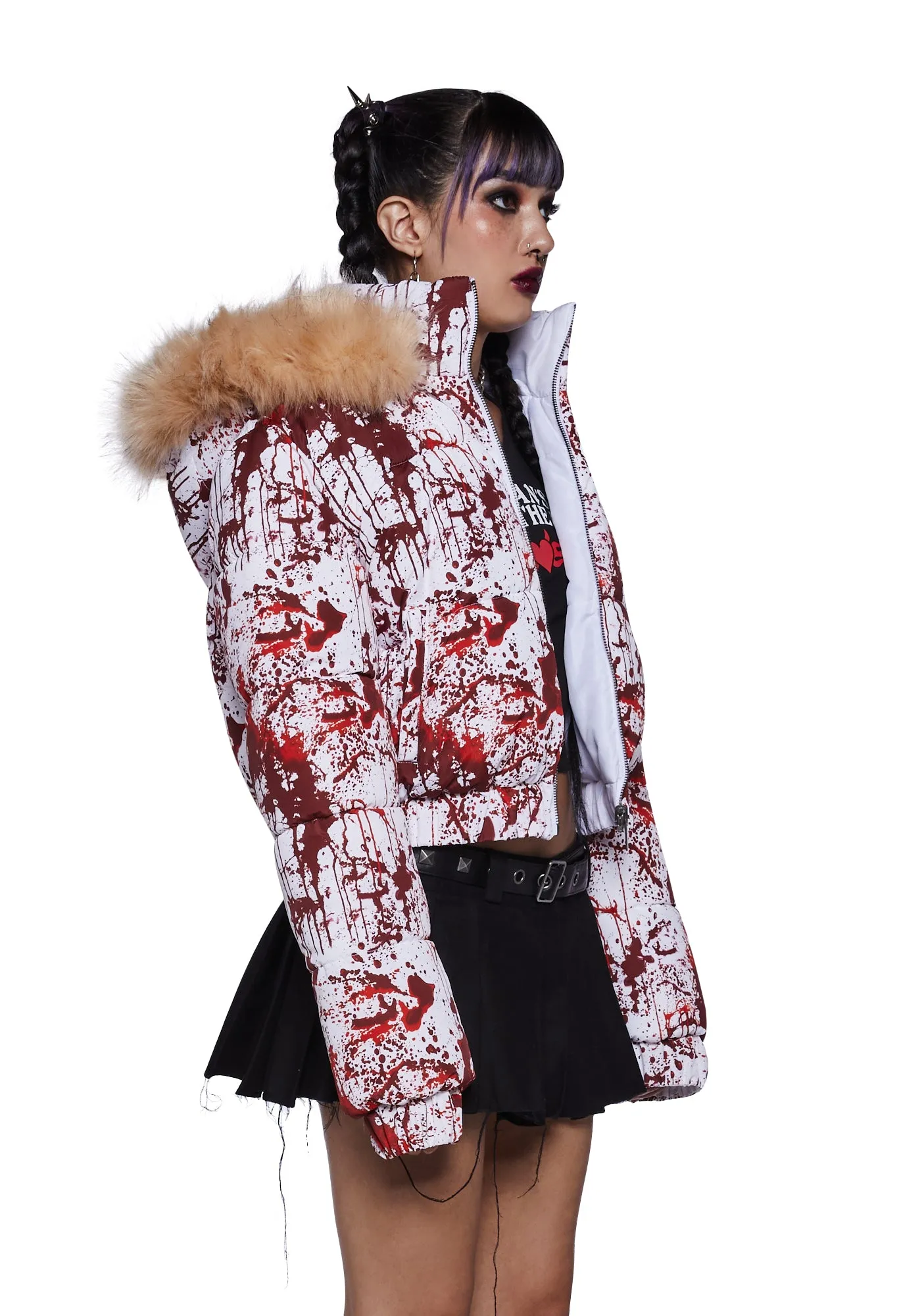 Scream Queen Puffer Jacket sold by Dolls Kill product image thumbnail 3