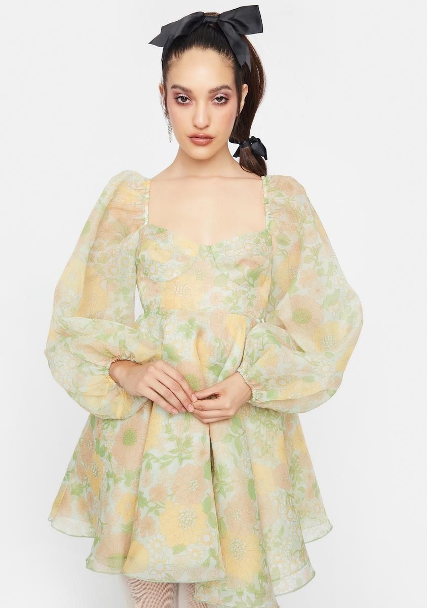 The Citrus Trip Princess Dress sold by Dolls Kill