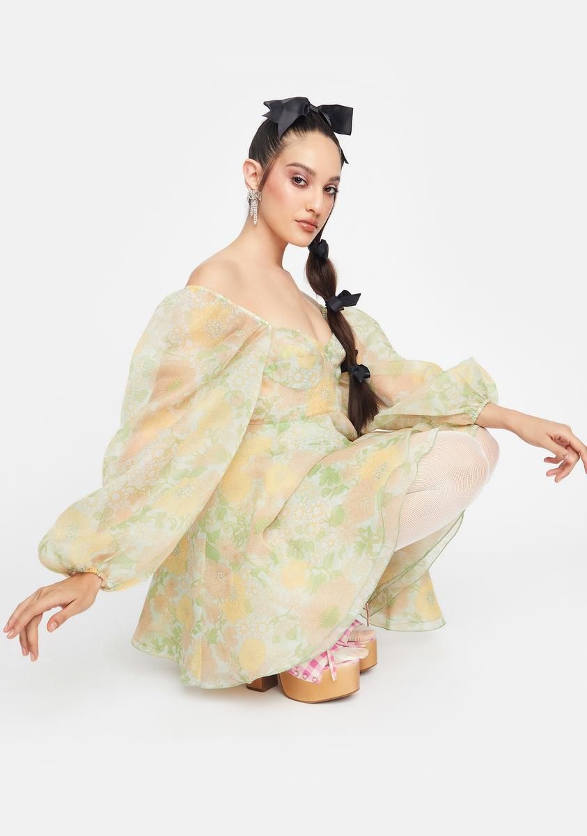 The Citrus Trip Princess Dress sold by Dolls Kill product image thumbnail 2