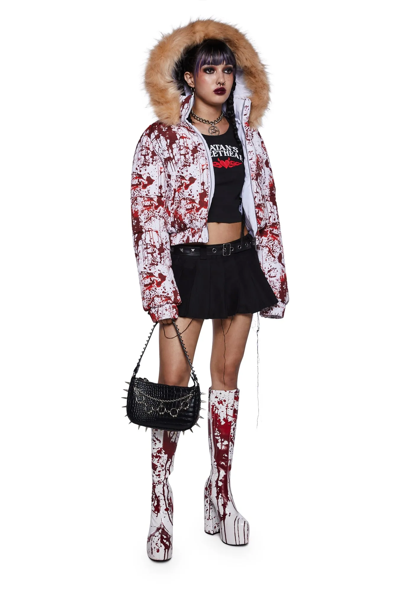 Scream Queen Puffer Jacket sold by Dolls Kill product image thumbnail 2