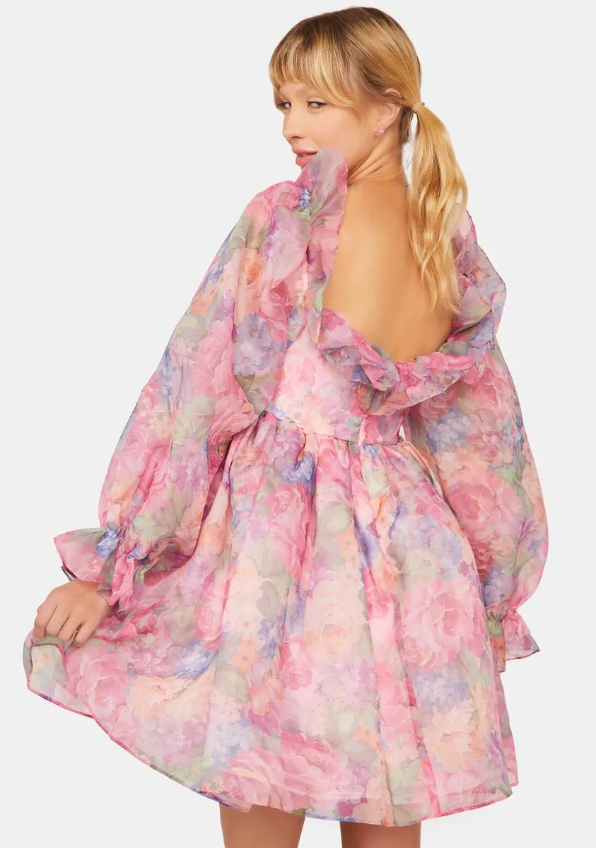 Fancy Colorful Floral Dress sold by Dolls Kill product image thumbnail 4