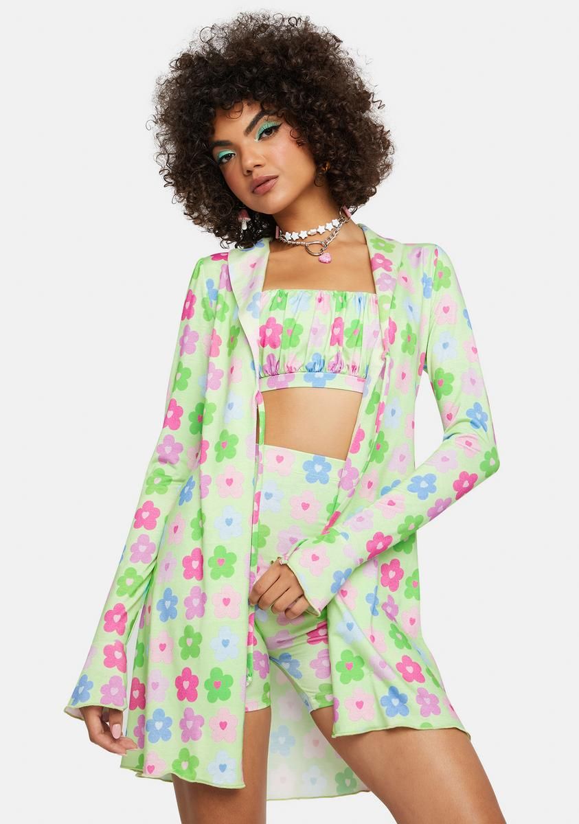 The Charmer Floral Set sold by Dolls Kill