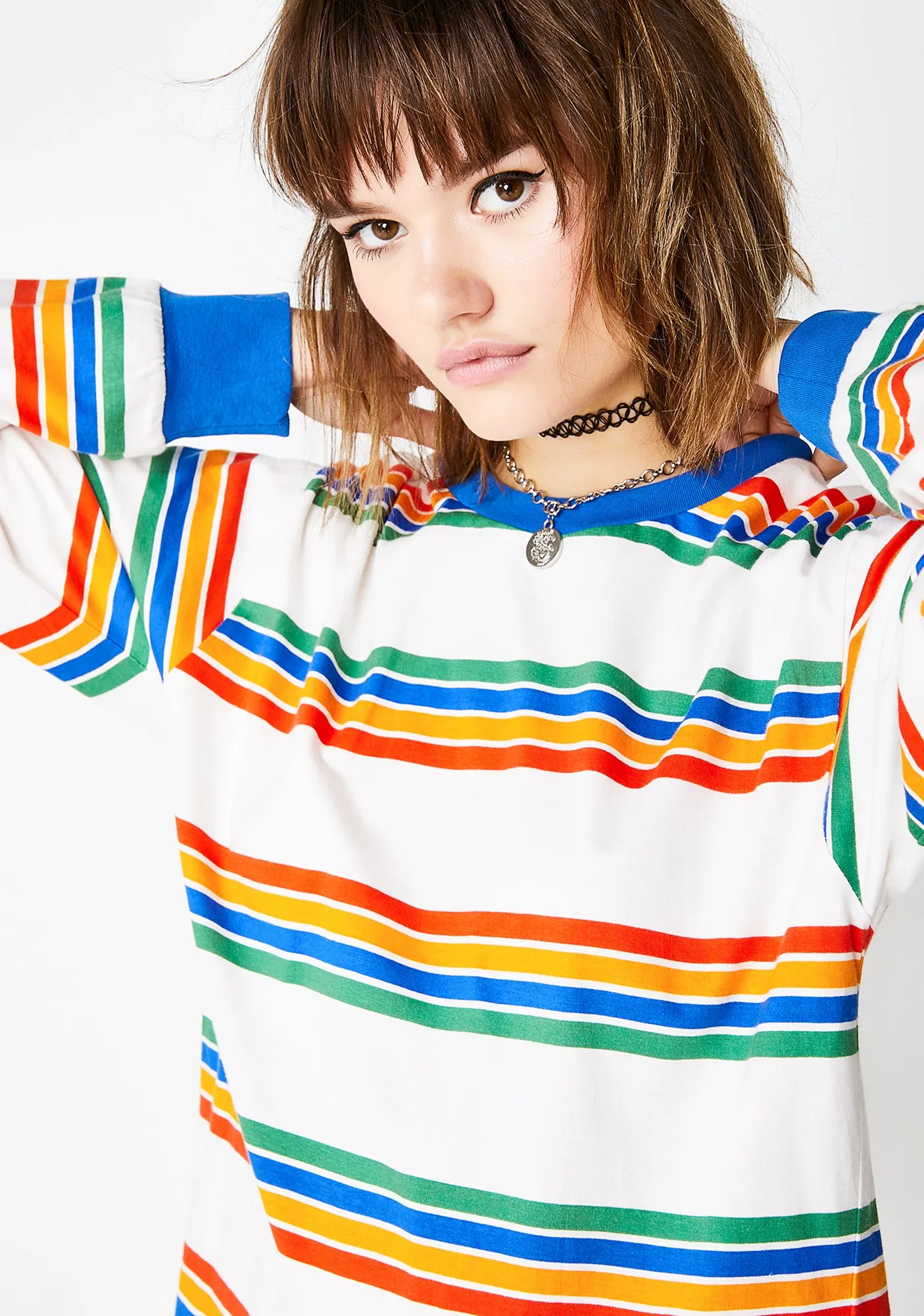 Playin' Hooky Striped Top sold by Dolls Kill product image thumbnail 3