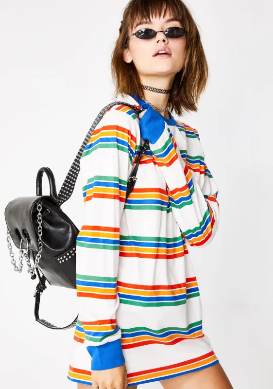 Playin' Hooky Striped Top sold by Dolls Kill