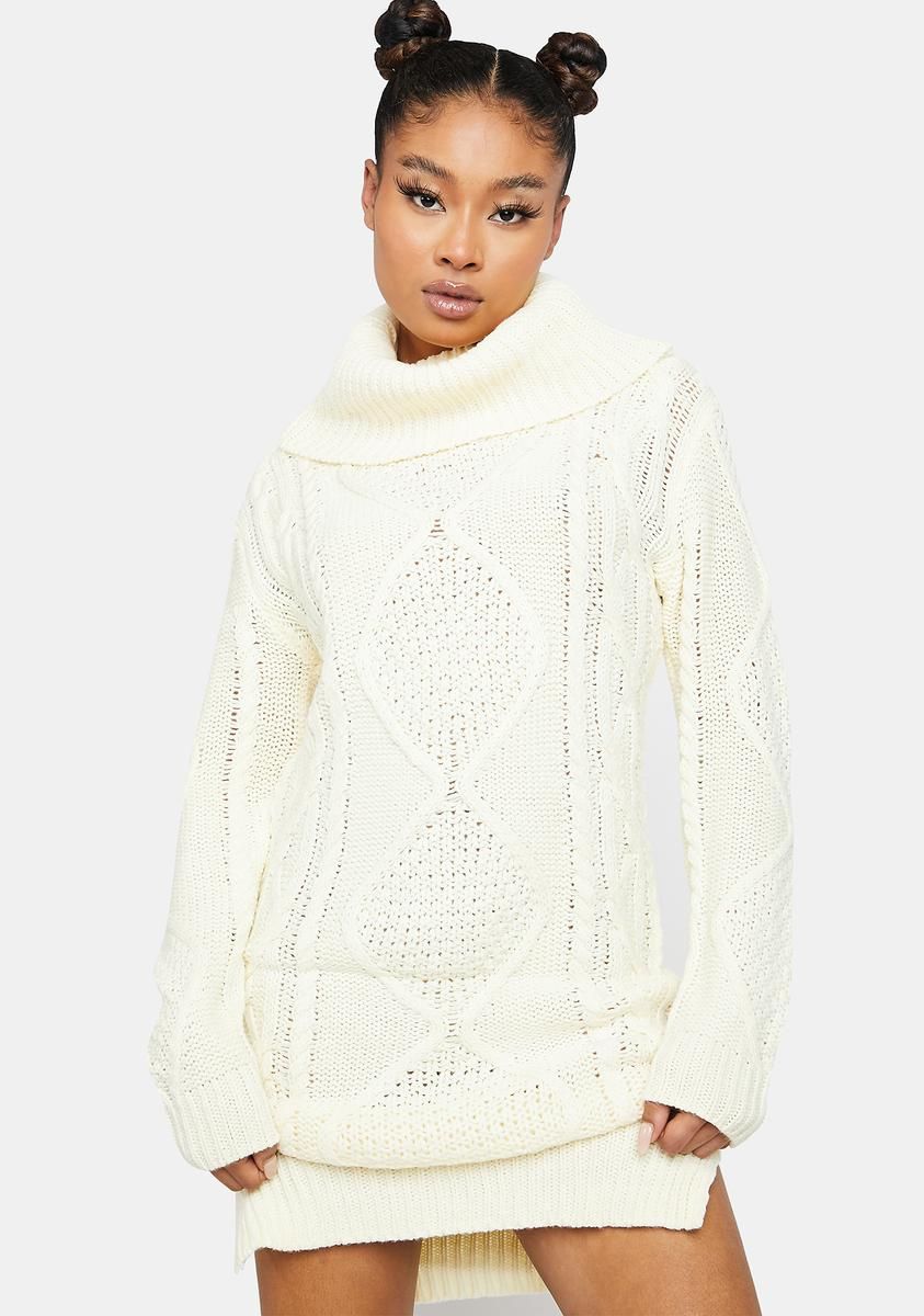 Snow Frolic Sweater Dress sold by Dolls Kill