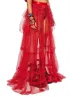 Sparkle Trek Tulle Maxi Skirt - Red sold by Dolls Kill