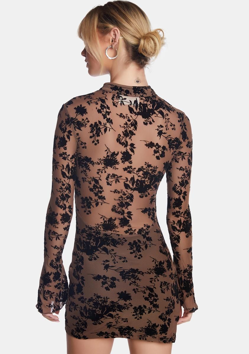 Chocolate Make A Move Mini Dress sold by Dolls Kill product image thumbnail 4