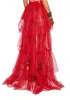 Sparkle Trek Tulle Maxi Skirt - Red sold by Dolls Kill