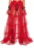 Sparkle Trek Tulle Maxi Skirt - Red sold by Dolls Kill