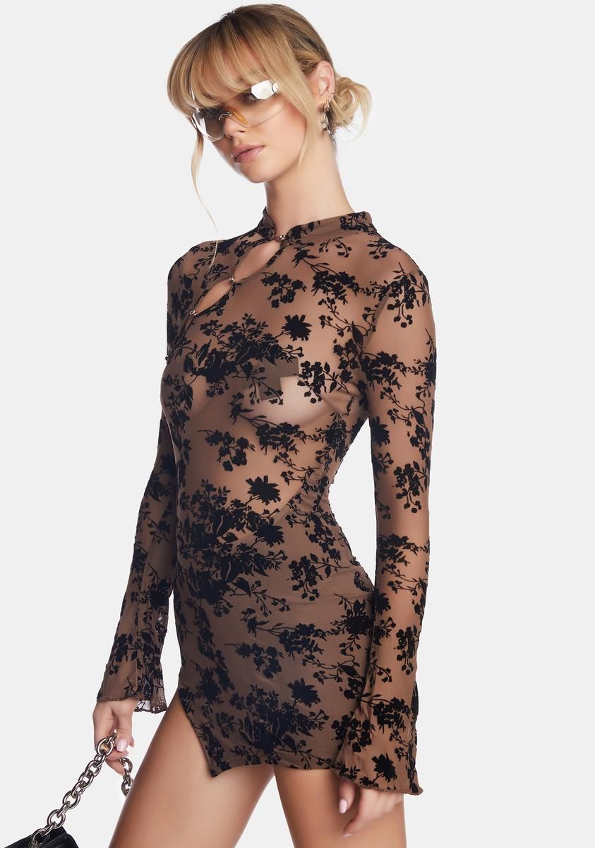 Chocolate Make A Move Mini Dress sold by Dolls Kill product image thumbnail 2