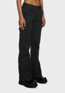 Eve Y2K Cargo Pants - Black sold by Dolls Kill