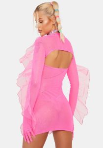Wonder Pixie Mesh Dress Set sold by Dolls Kill