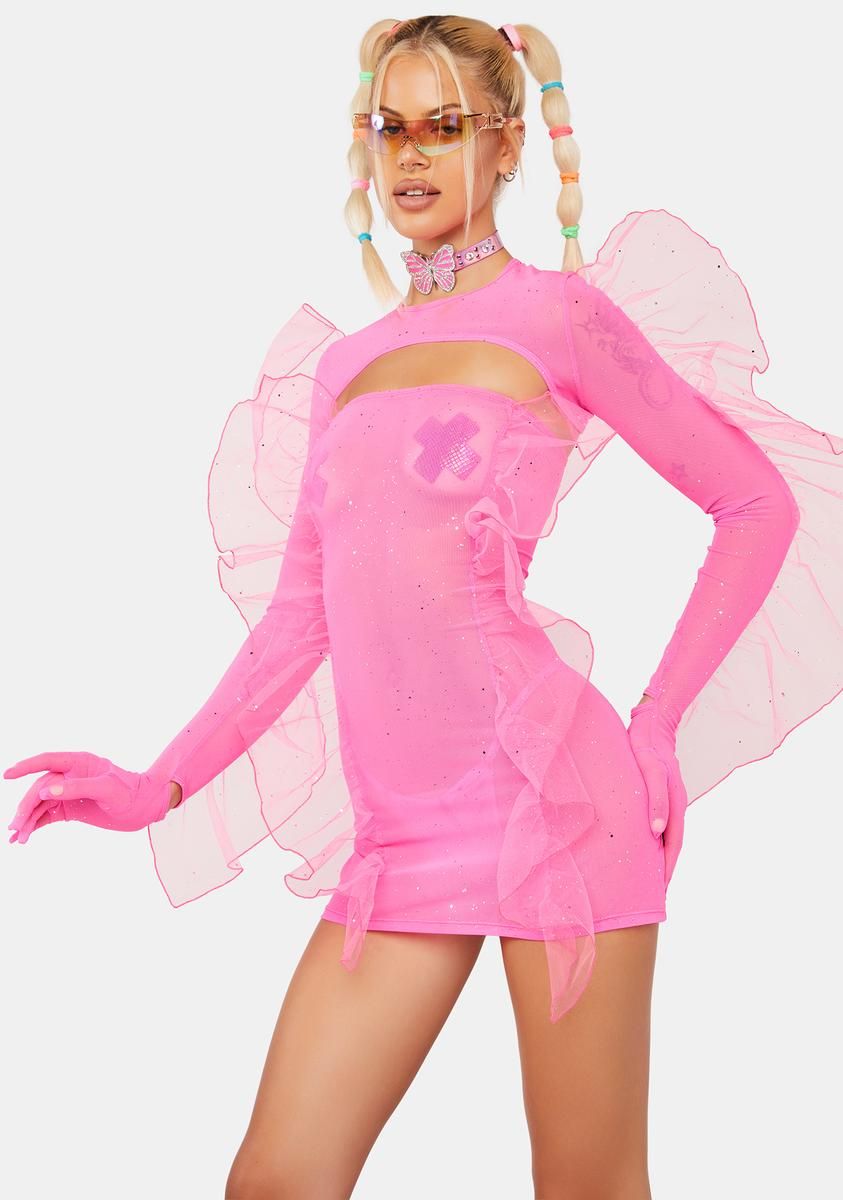 Wonder Pixie Mesh Dress Set sold by Dolls Kill product image thumbnail 2