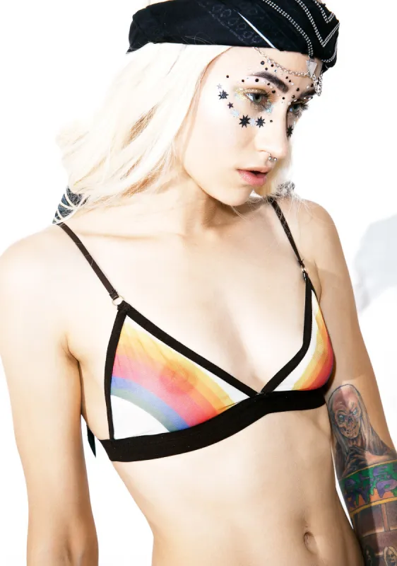 Rainbow Grace Bralette sold by Dolls Kill