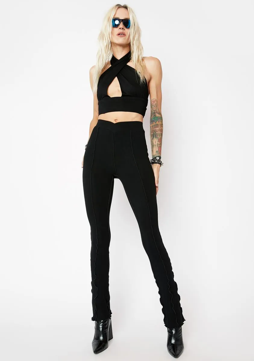 Midnight Now Or Never Cutout Halter Top sold by Dolls Kill product image thumbnail 3