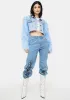 Full Of Moxie Cropped Denim Jacket sold by Dolls Kill