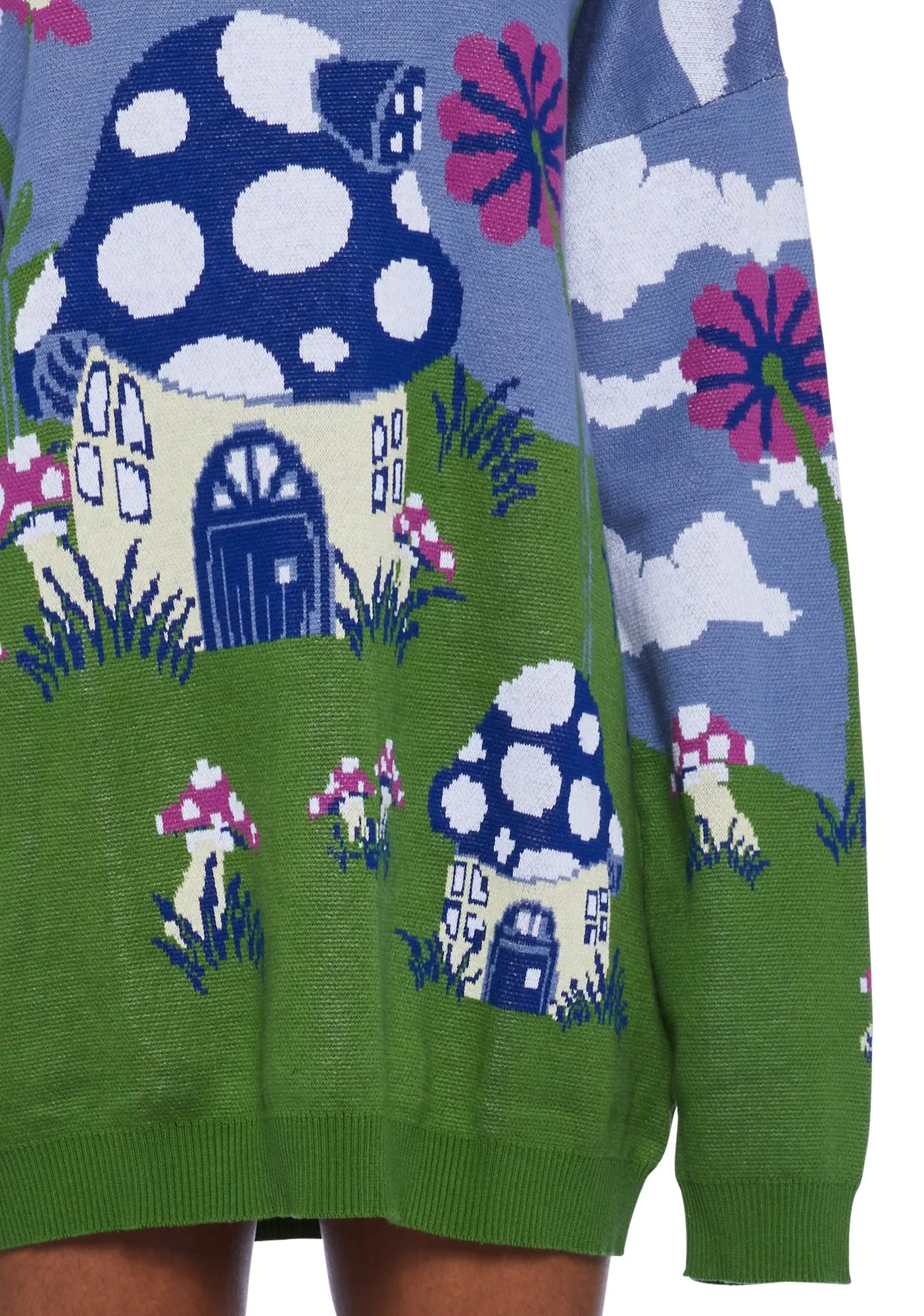 Magic Daze Knit Sweater - Light Blue sold by Dolls Kill product image thumbnail 5