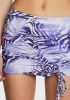 Zebra Ruched Mini Skirt sold by Dolls Kill