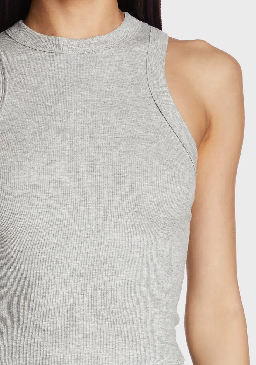 Hype Is Real Crop Tank - Gray sold by Dolls Kill product image thumbnail 2