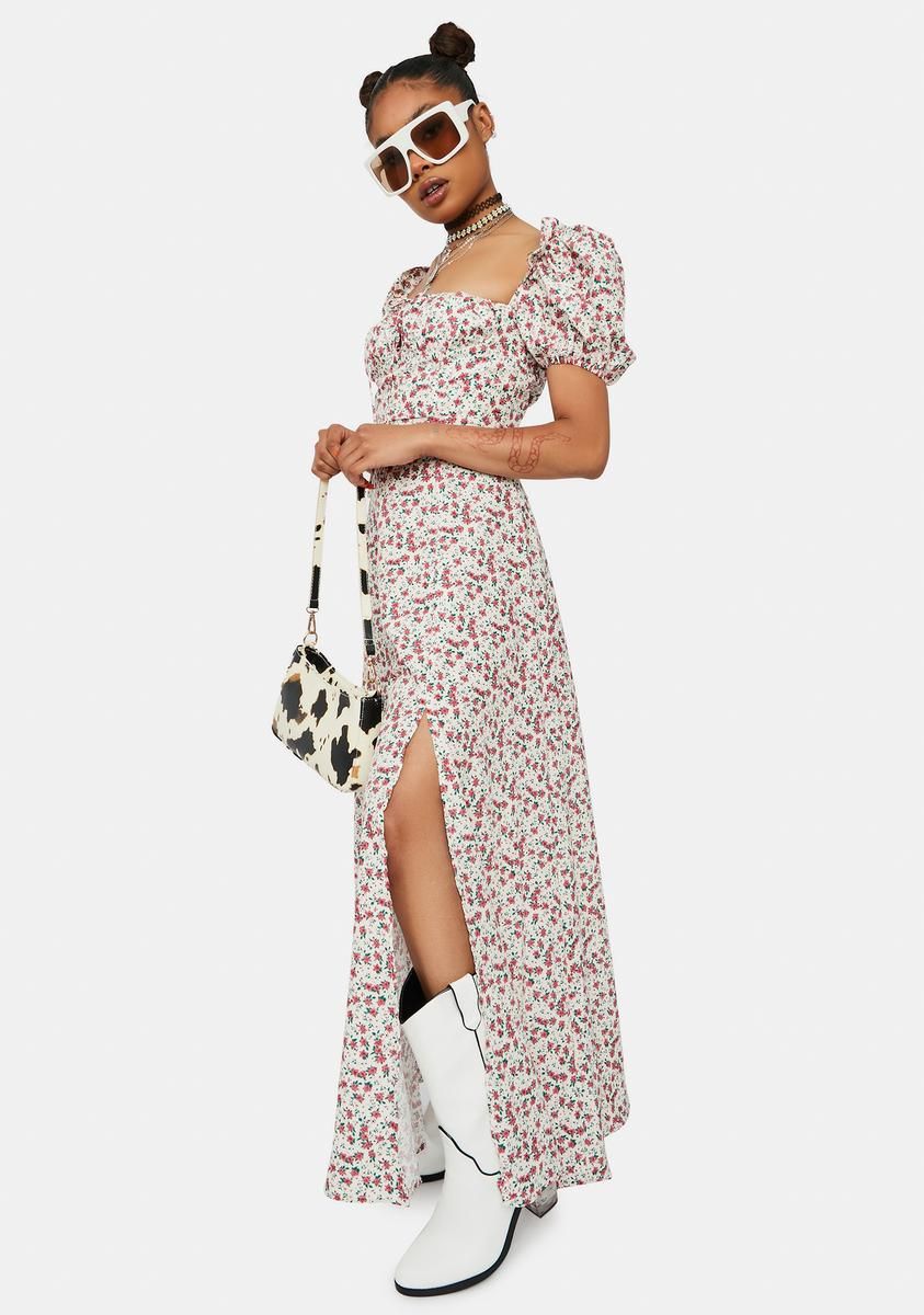 Sweet Nostalgic Nites Floral Maxi Sundress sold by Dolls Kill product image thumbnail 3