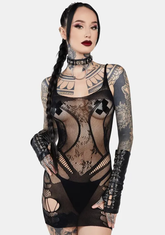 Come Over Fishnet Chemise sold by Dolls Kill