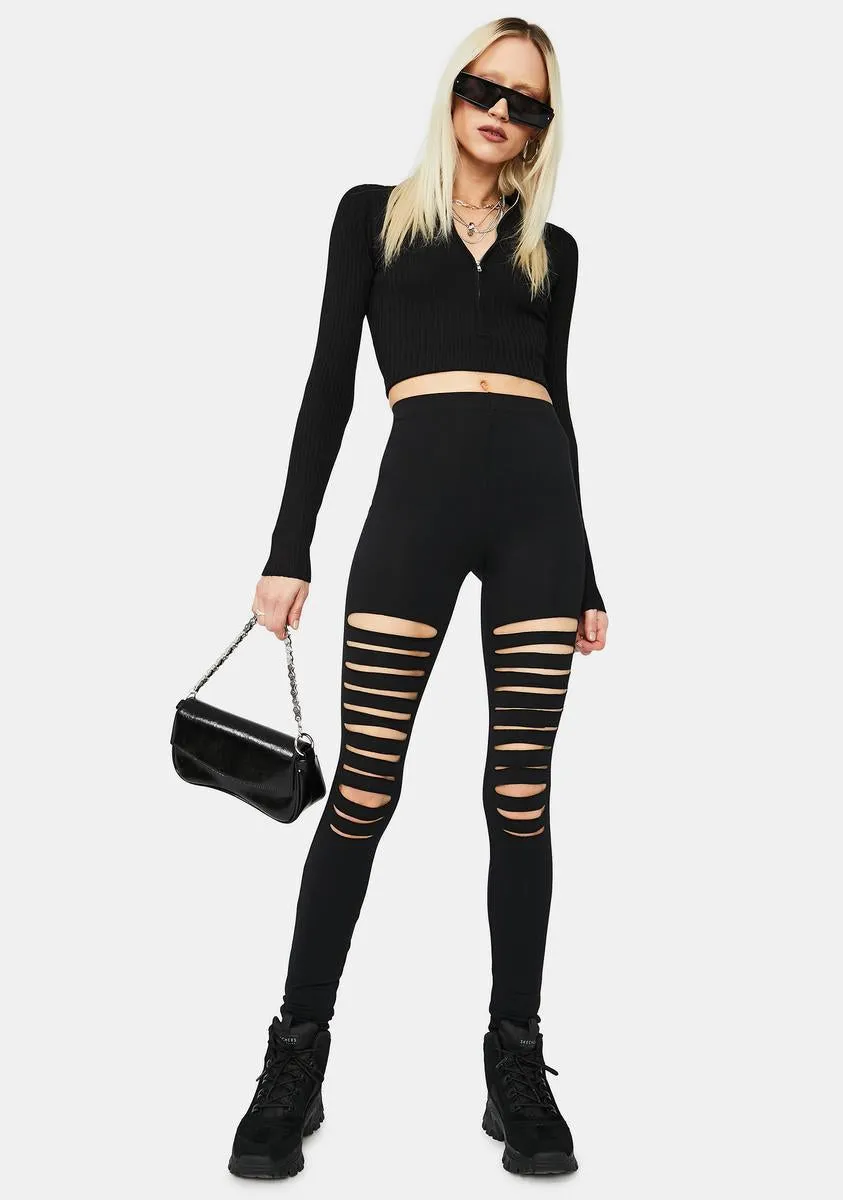 First Name Baddie Shredded Leggings sold by Dolls Kill product image thumbnail 3