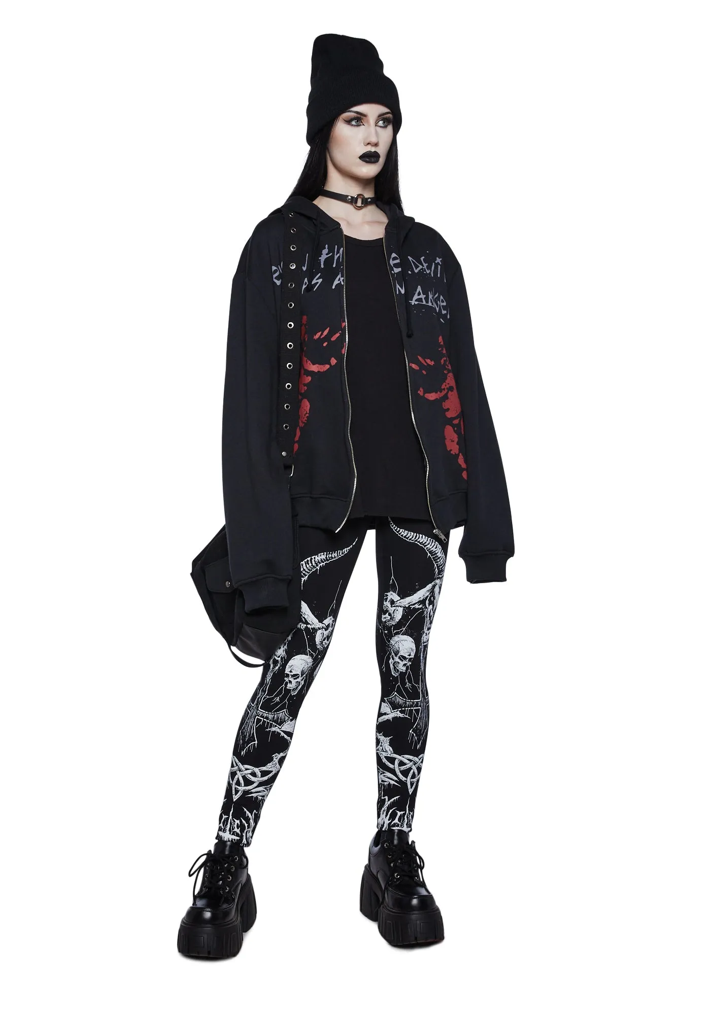 Lord Of Darkness Printed Leggings sold by Dolls Kill product image thumbnail 2