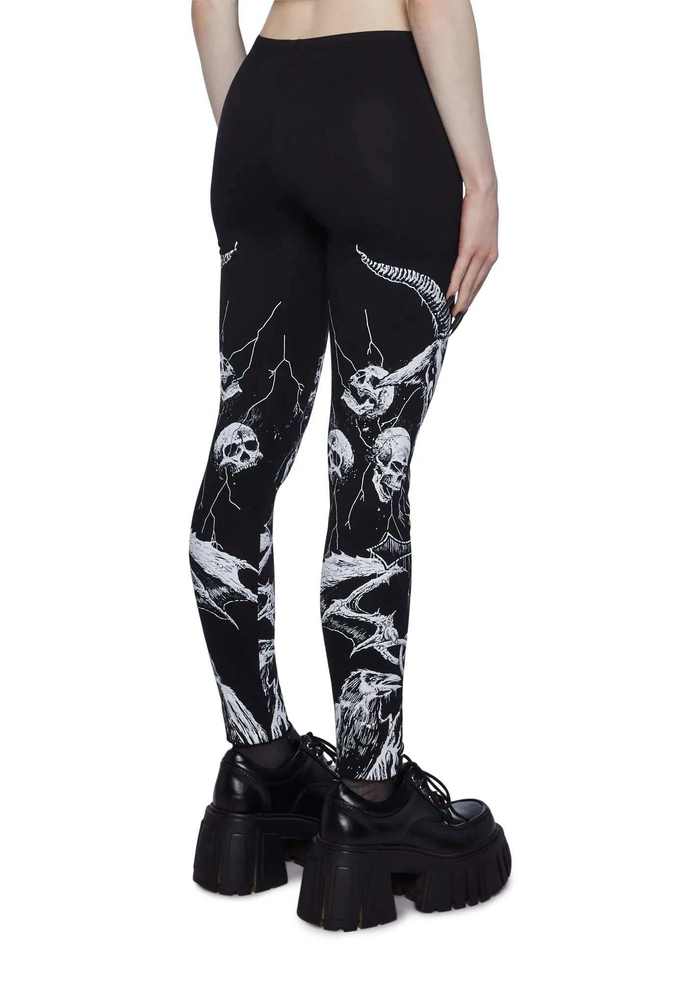 Lord Of Darkness Printed Leggings sold by Dolls Kill product image thumbnail 4