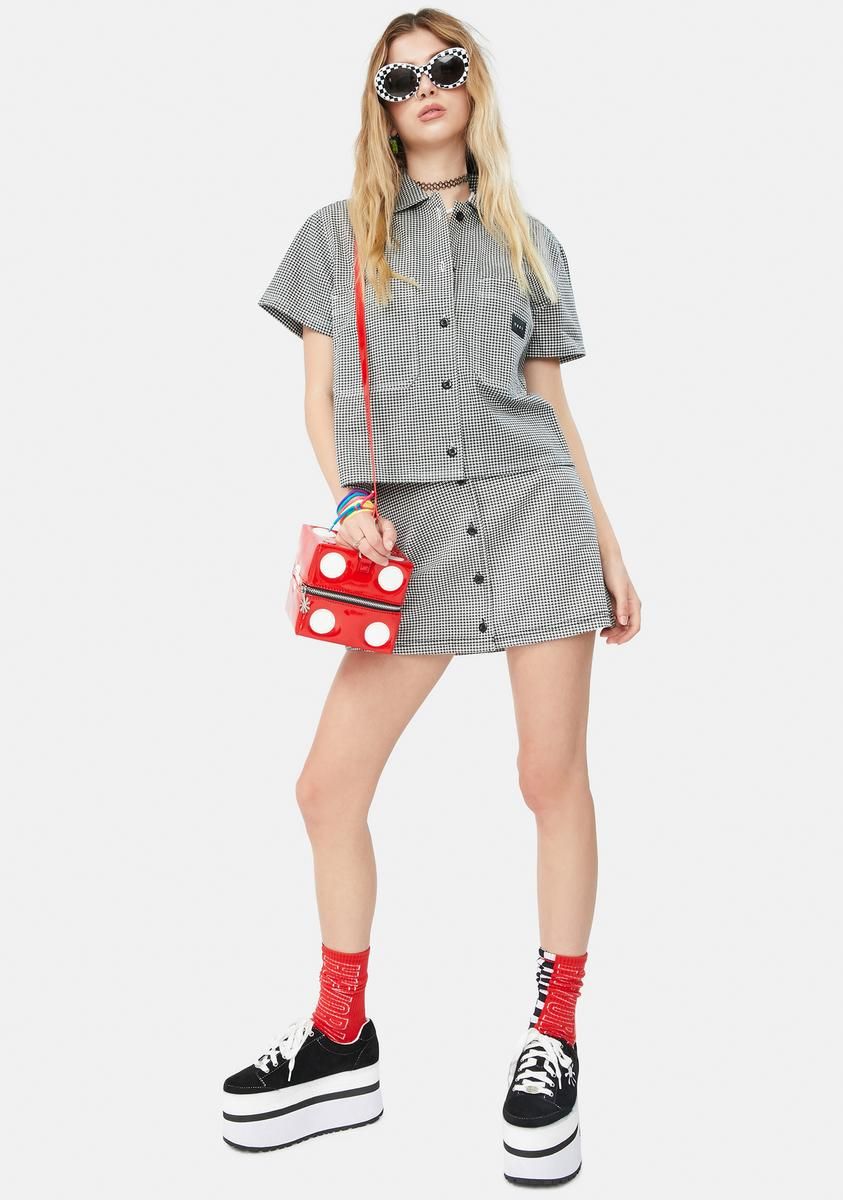 Creeper Button Up Mini Skirt sold by Dolls Kill product image thumbnail 3